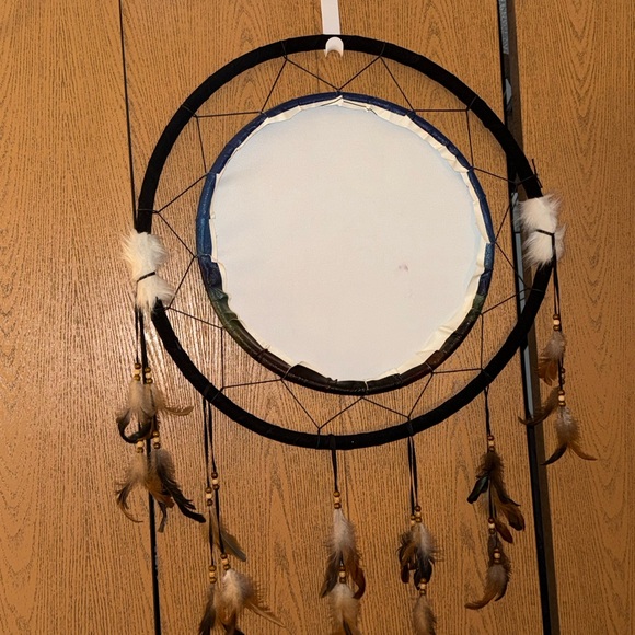 Native American Style Dreamcatcher with Moonlit Scene - Picture 3 of 3